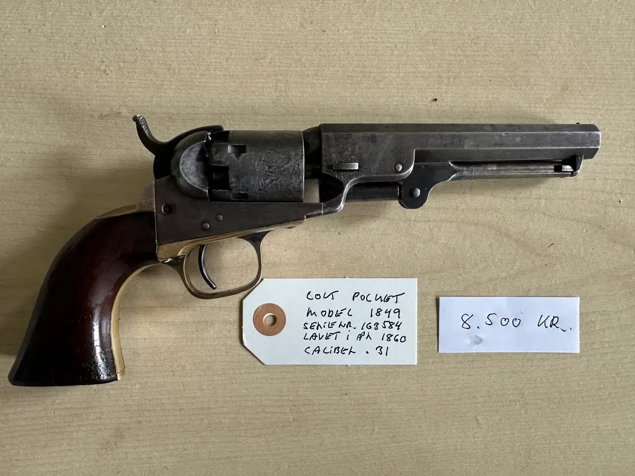 Original Colt Pocket revolver model 1849
