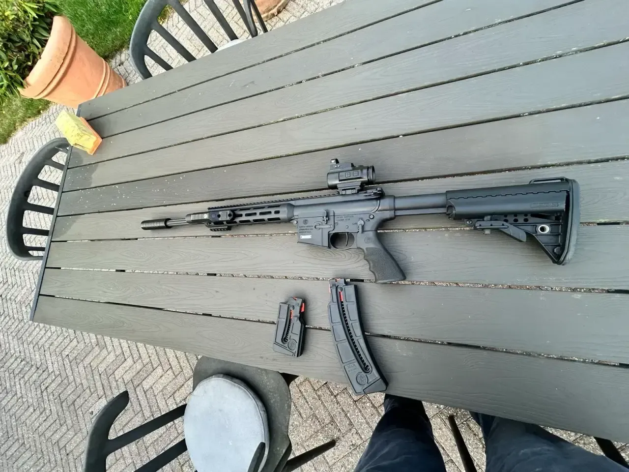 S&W MP15-22 performance center med upgrades - Byd!