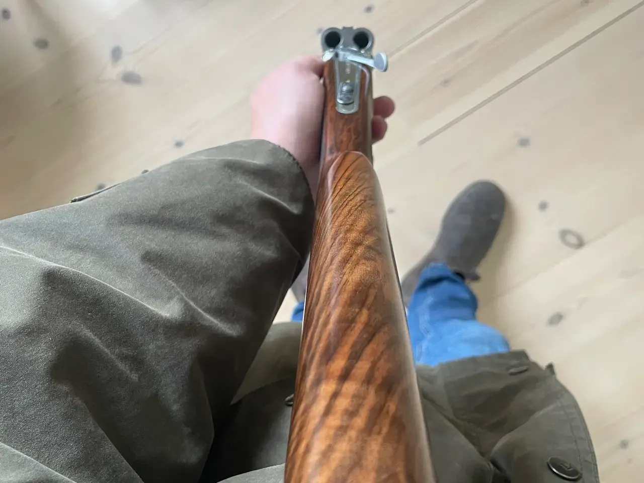 410 jagtgevær. Singletrigger.