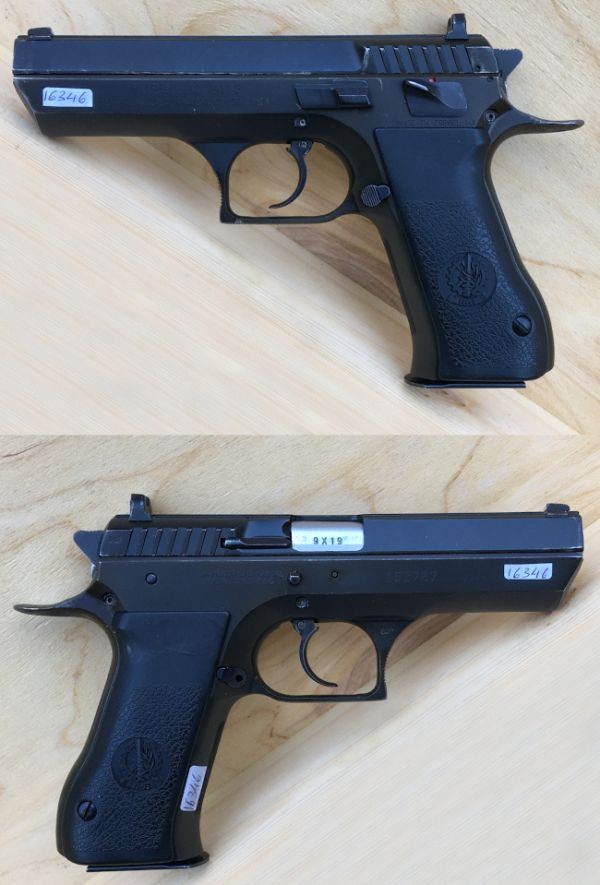 IMI Jericho 941 F DK 9x19. Flot stand. Sort finish. 5.480,-