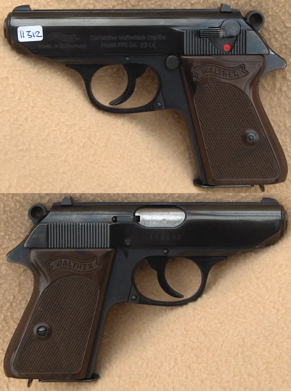 Walther PPK .22lr. Flot stand. 3.480,-