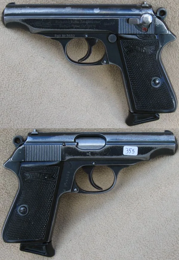Walther PP .7,65 mm. Slidt finish. Zella-Mehlis 5.480,-
