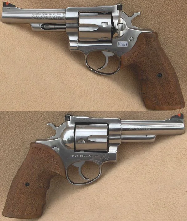Ruger Security-Six 4" .357 Mag. Rustfri. Flot stand. 5.980,-