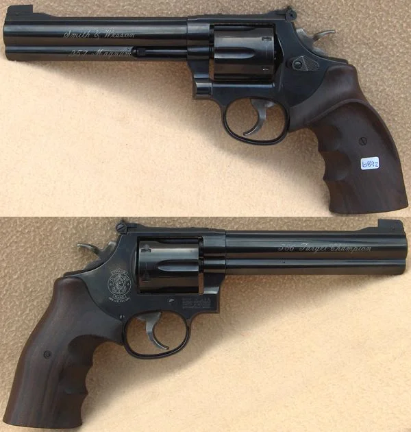 S&W M.586 6" Target Champion .357 Mag. Flot stand. 10.980,-