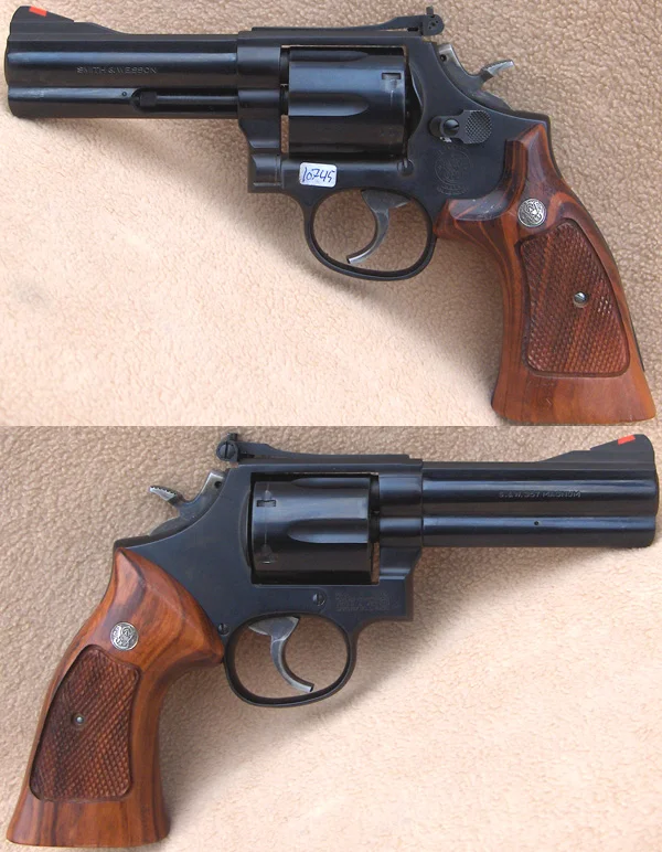 S&W M.586 4" .357 Mag. Flot stand 7.980,-