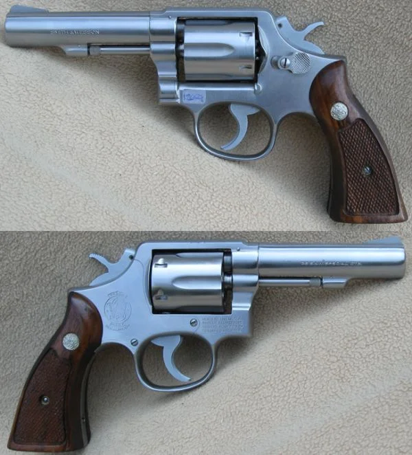 S&W M.64 4" HB .38 Special. Flot stand. 6.980,-