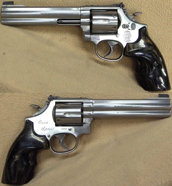 S&W M.686 6" Euro Sport .357Mag. Flot stand. 10.980,-