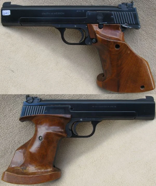 S&W M.41 .22lr. Matchskæfte. Flot stand 8.980,-