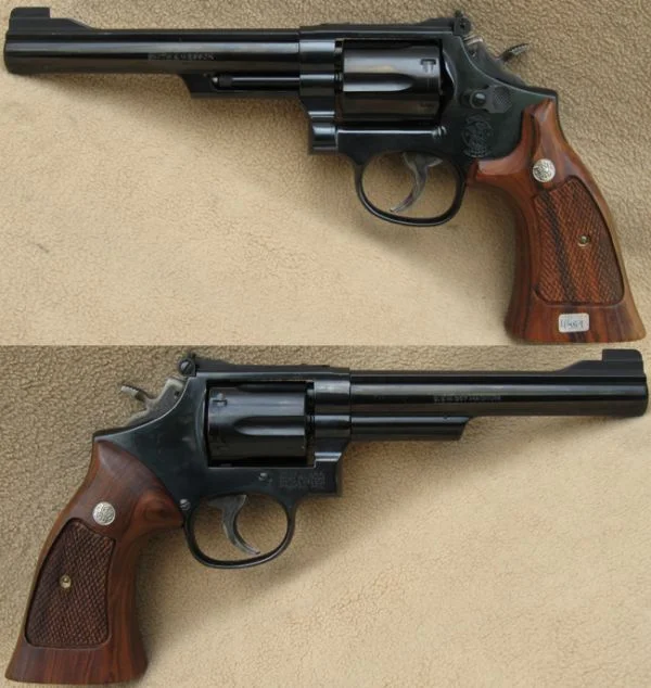 S&W M.19 6" .357 Mag. Flot stand. 6.980,-
