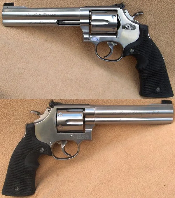S&W M.686 6" Target Champion DL .357 Mag. Flot stand. 11.980,-