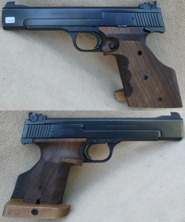 S&W M.41 .22lr. Matchskæfte. Flot stand. 8.980,-