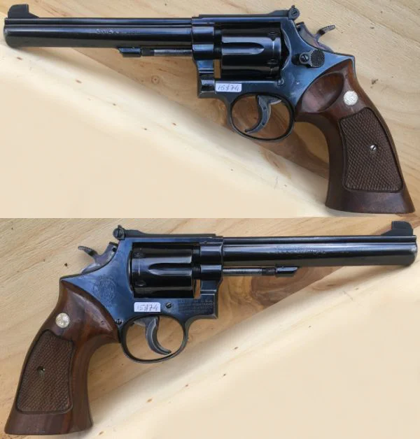 S&W M.14 6" .38 Special. Pæn stand. 6.980,-