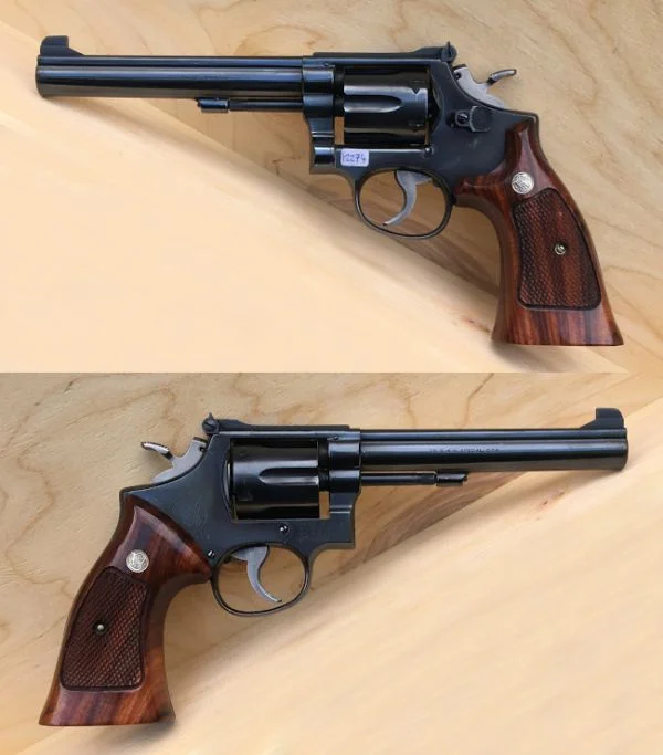 S&W M.14 6" .38 Special. Flot stand. 7.980,-