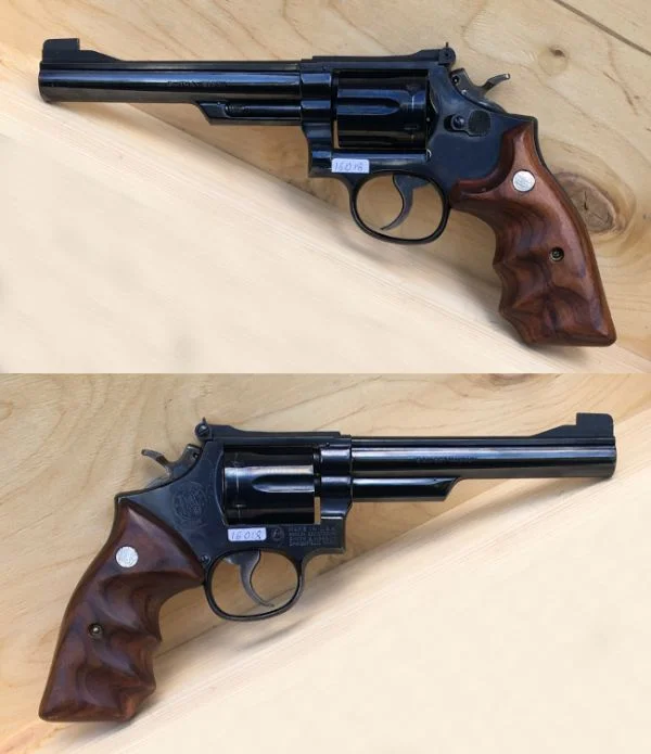 S&W M.19 6" .357 Mag. Flot stand. 6.980,-