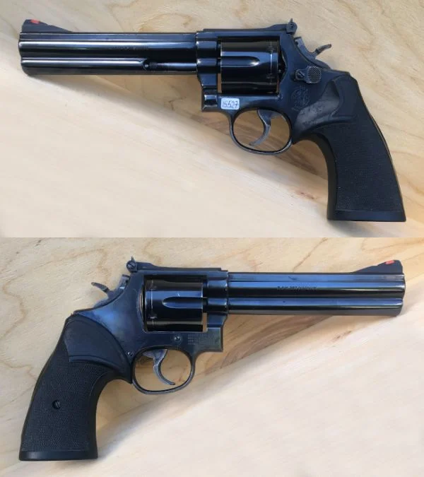 S&W M.586 6" .357 Mag. Flot stand. 7.980,-
