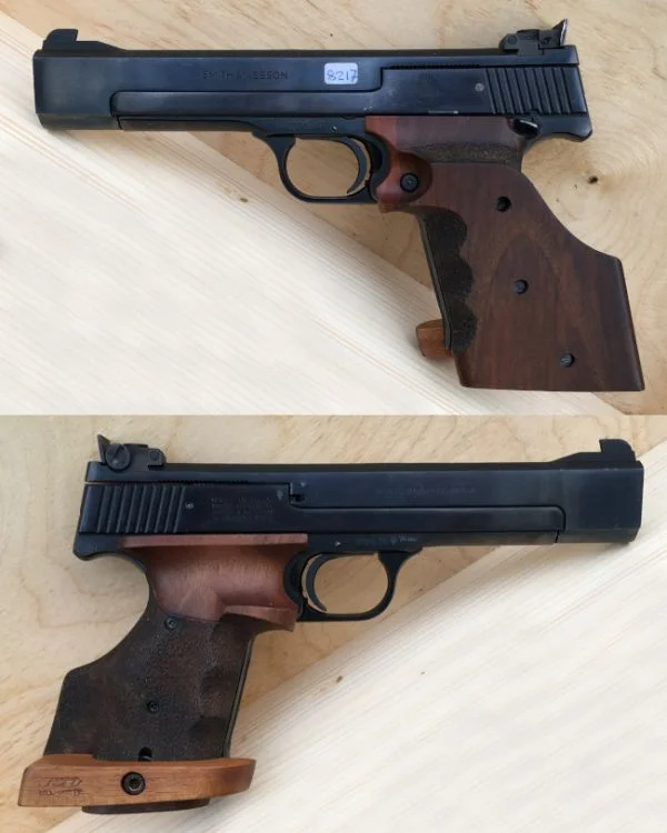 S&W M.41 .22lr. Matchgreb. Flot stand, nærmest som ny. 12.980,-