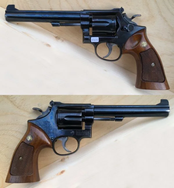 S&W M.14 6" .38 Special. God stand. 6.980,-