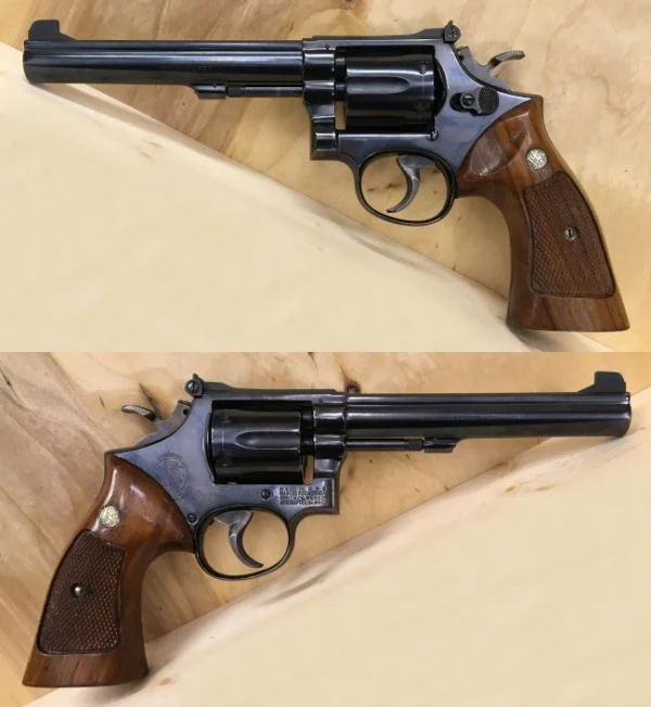 S&W M.14 6" .38 Special. Flot stand. 7.980,-