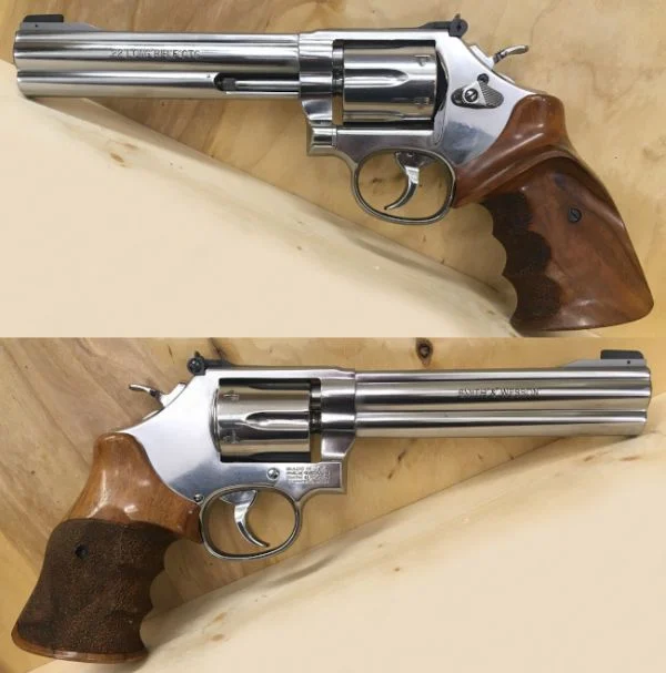 S&W M.617 6" .22lr. 6 skuds stål tromle. Nærmest som ny. 10.980,-