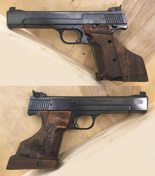 S&W M.41 .22lr. Flot pistol, matchskæfte. 6.980,-