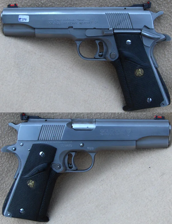 Colt Gold Cup National Match (First edition 9x19). Flot stand. 10.980,-