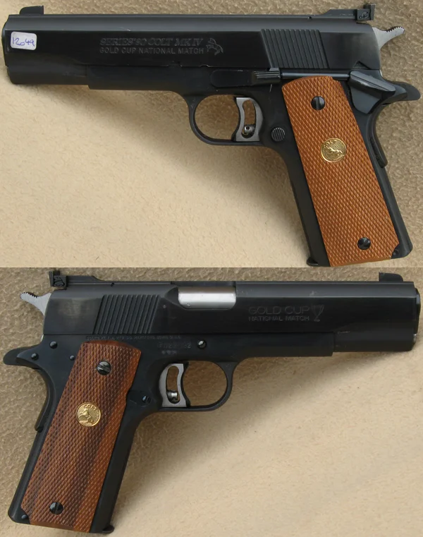 Colt Gold Cup serie 80 .45 ACP. Blåneret. Flot stand. 8.980,-