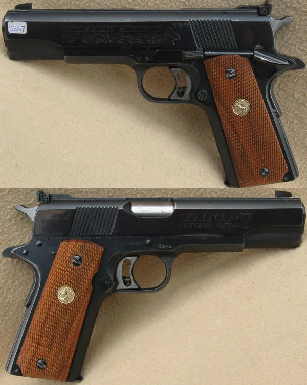 Colt Gold Cup serie 70 .45 ACP. Blåneret. Pæn stand. 8.480,-