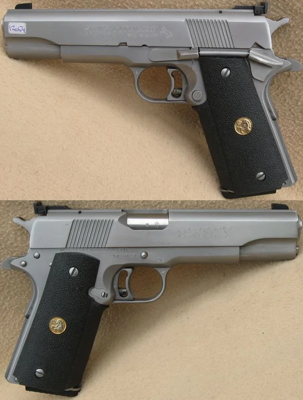 Colt Gold Cup serie 80, .45 ACP. Rustfri. Flot stand. 10.980,-