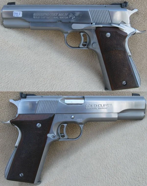 Colt Gold Cup serie 80 .45 ACP. Rustfri. Pæn stand. 10.480,-