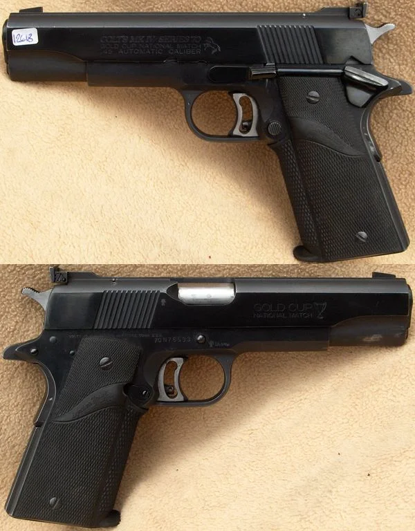 Colt Gold Cup serie 70 .45 ACP. Blåneret. Pæn stand. 8.980,-