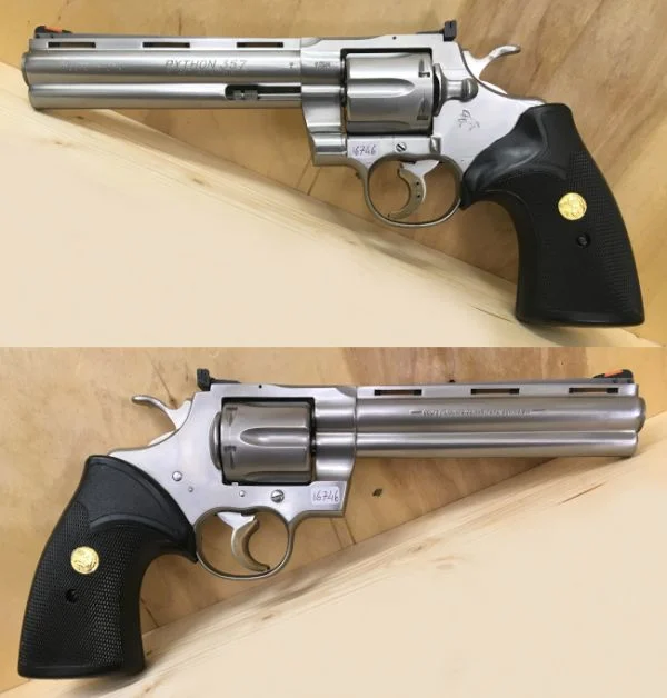 Colt Python 6" .357 Mag. Rustfri. Flot stand. 16.980,-