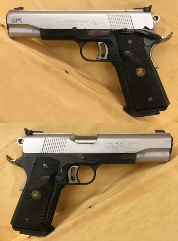 Colt Gold Cup serie 80, .45 ACP. Duotone. Flot stand. 9.980,-