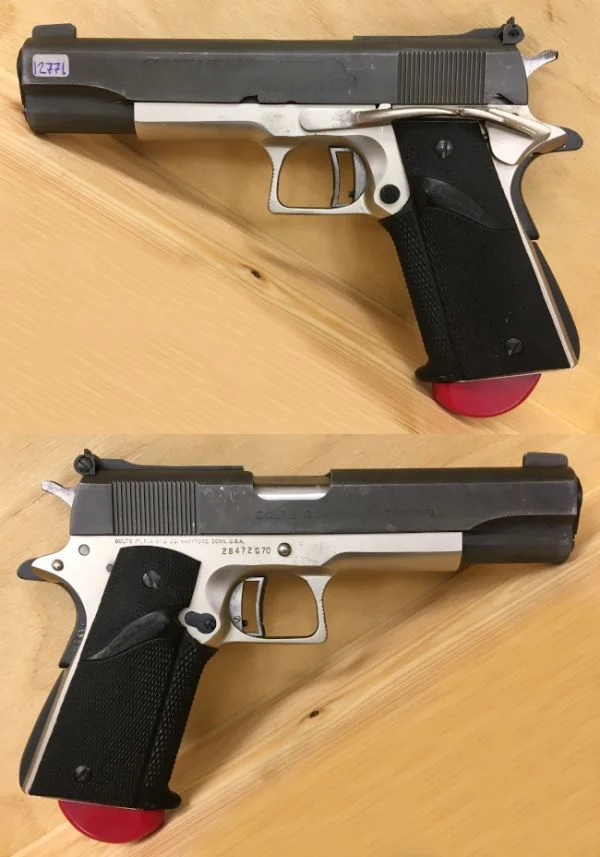 Colt Gov. 1911 MK.IV serie 70 .45acp. God stand - Duotone. 7.980,-