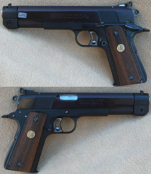 Colt Gold Cup National Match Serie 80 .45 ACP. Pæn, 5" & 6" pibe. 9.980,-
