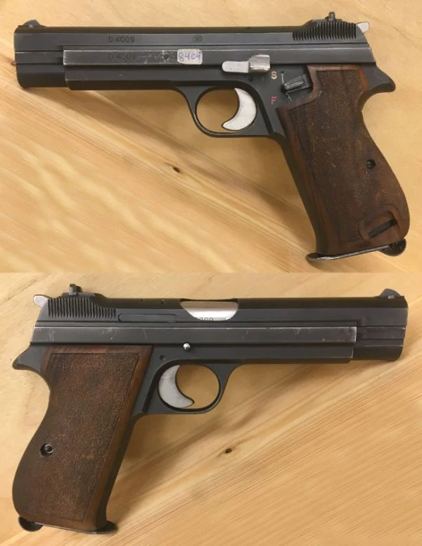 SIG P210-4 9x19 med kammerindikator. God stand 16.500,-