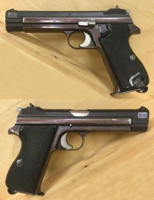 SIG P210 9x19. Fin pistol i mekanisk god stand. 16.500,-