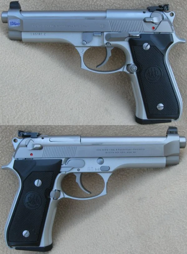 Beretta 92FS Inox 9x19. God stand. 8.480,-