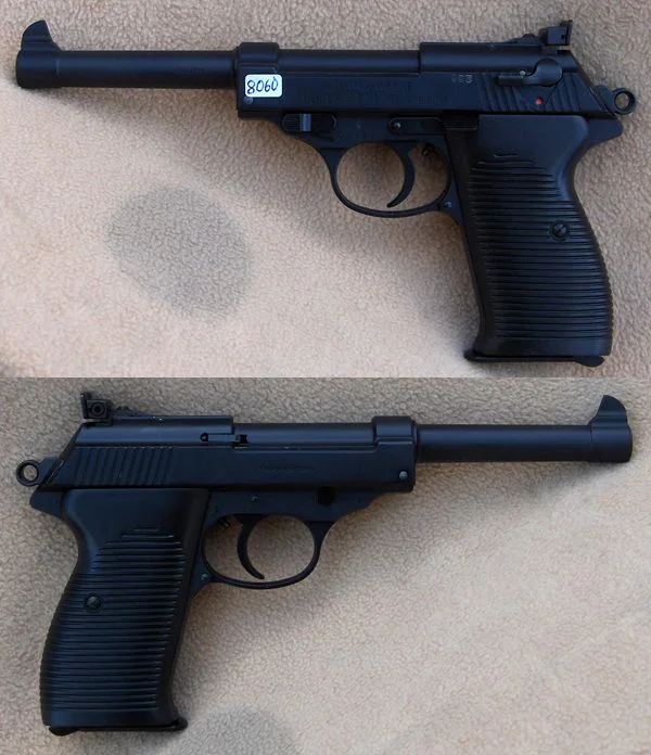 Erma-Werke EP882 S (P.38) 6"  .22lr. Flot stand - som ny. 2.480,-