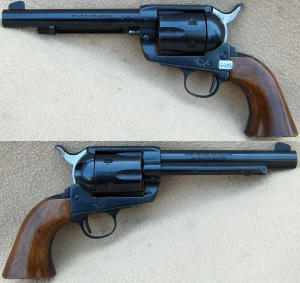 J.P. Sauer & Sohn, Western Six-Shooter .44 Mag. Flot stand. 3.480,-