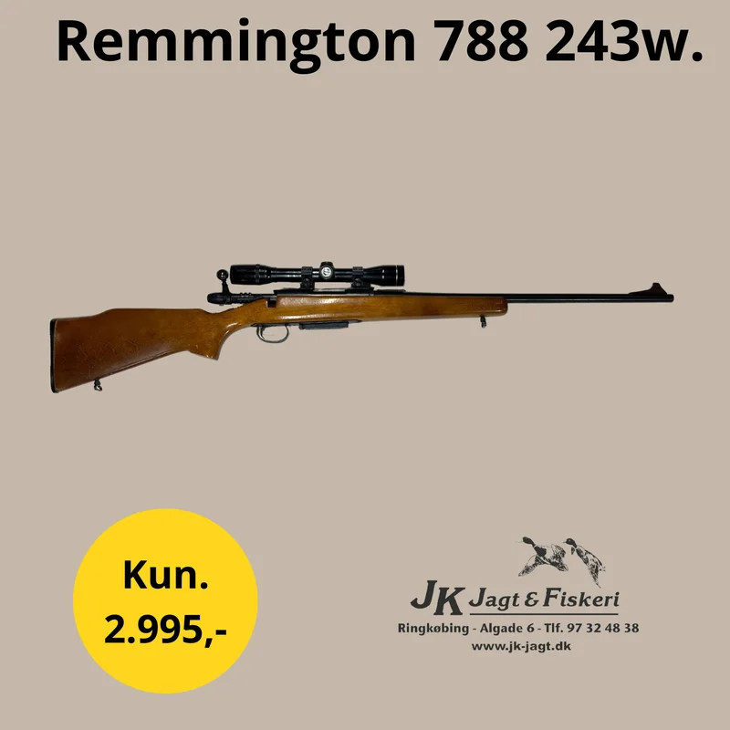 Remmington 788 243w. Brugt